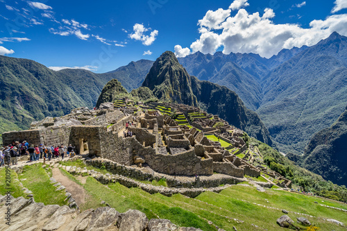 Schilderij op canvas Panorama view of Machu Picchu