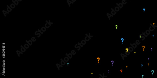 Question marks Quiz, doubt poll query public poll.