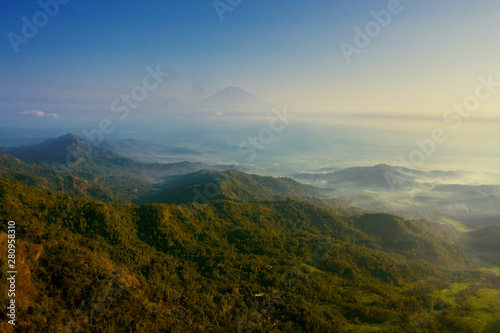Misty mountain at morning near Ngisis hill