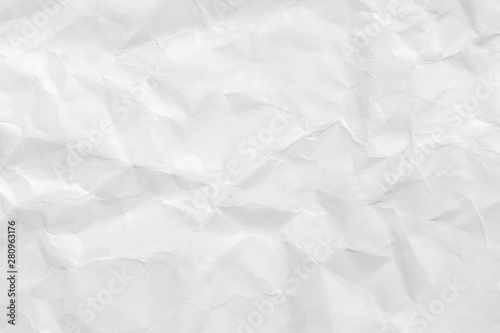 Clean white paper, wrinkled, abstract for background.