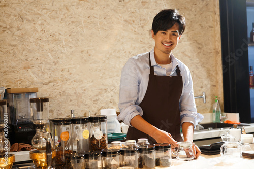 Coffee shop attendant photo