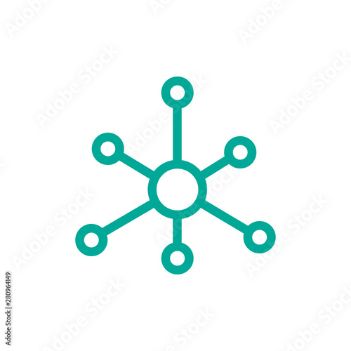Technology Connection icon vector symbol illustration