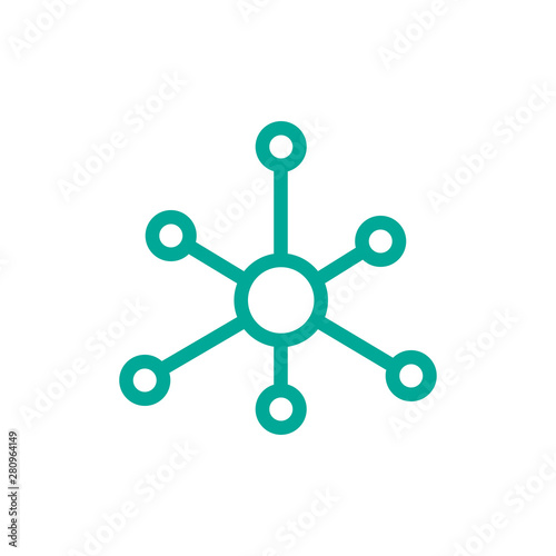 Technology Connection icon vector symbol illustration