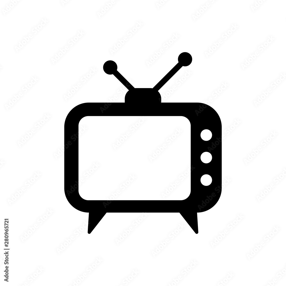 Television icon vector symbol illustration Television icon vector symbol illustration