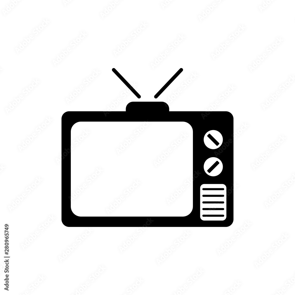 Television icon vector symbol illustration Television icon vector symbol illustration