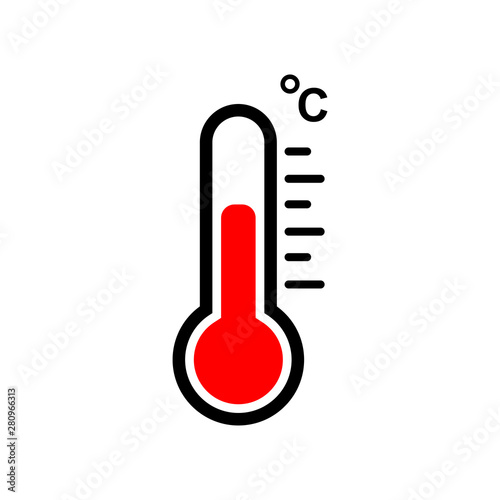 Thermometer symbol icon vector illustration