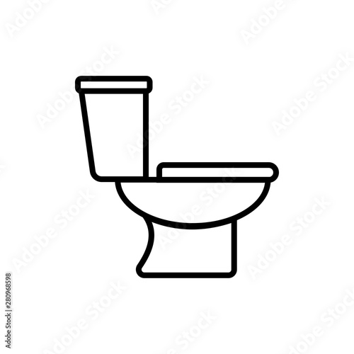 Toilet symbol icon vector illustration