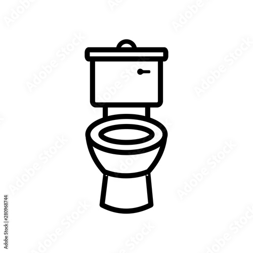Toilet symbol icon vector illustration