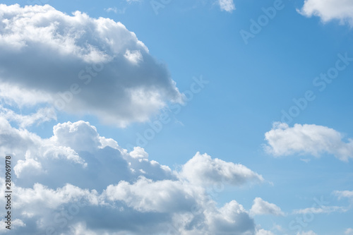 cloud and clear blue sky and day light