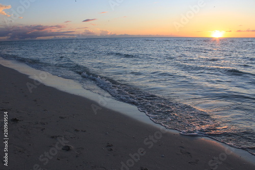 mar de atardecer