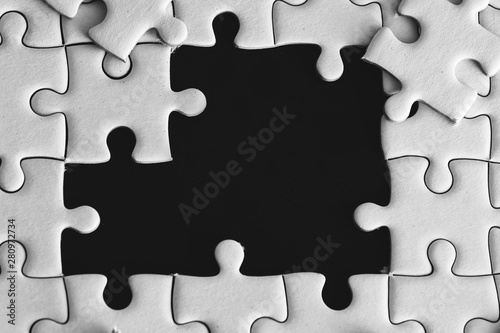 Pure white jigsaw puzzle