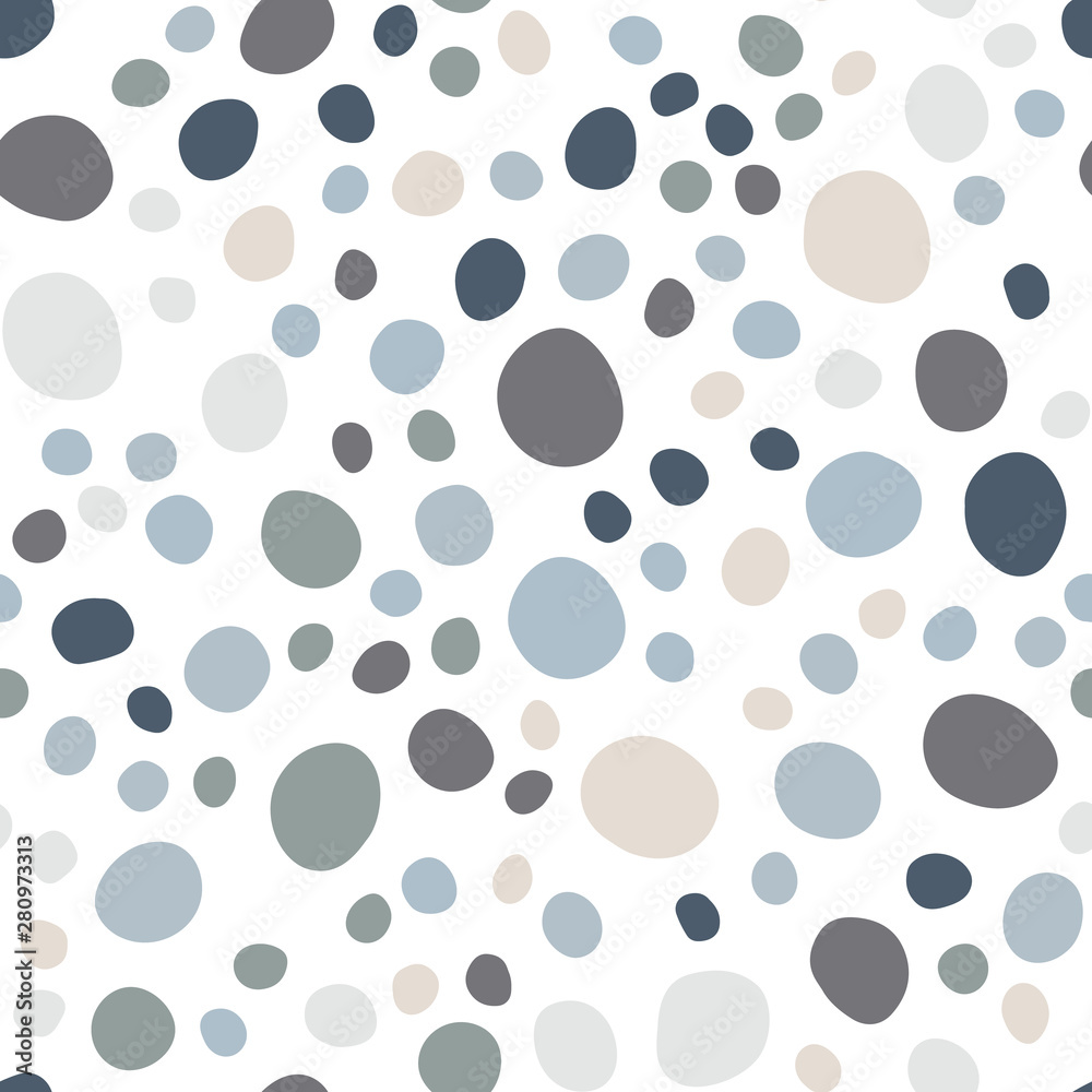 Abstract pebble seamless pattern on white background. Abstract pebble seamless pattern on white background.