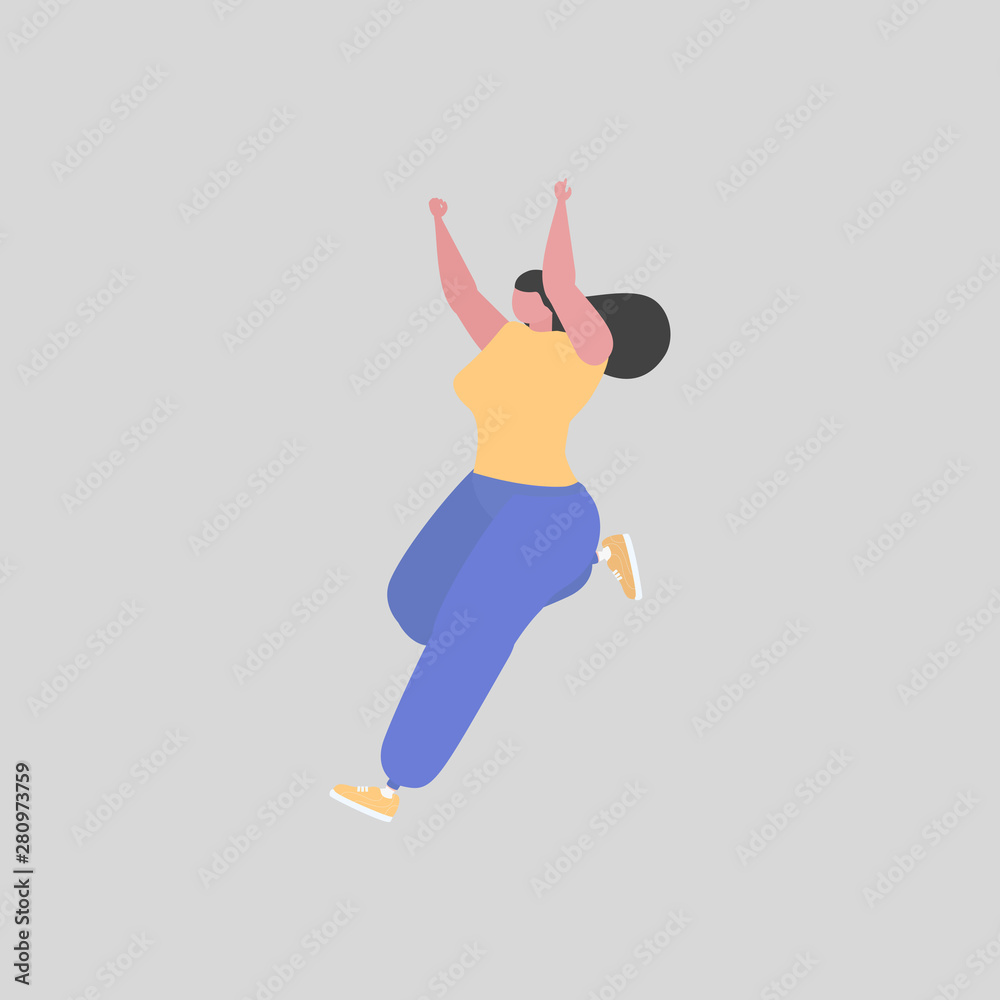 Fototapeta premium women pose expressing happy international youth day