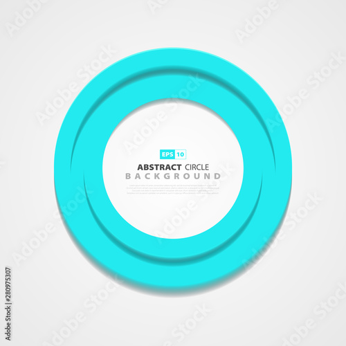 Abstract circle blue cover design element. illustration vector eps10