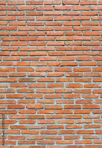 Old style Red brick wall background