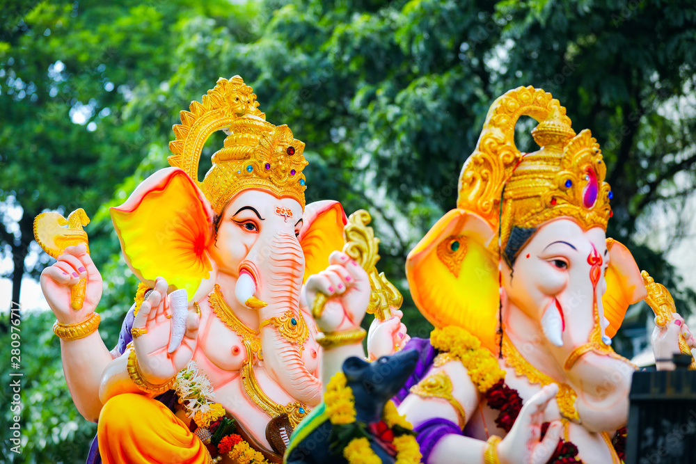 Fototapeta premium lord ganesha , indian ganesh festival.