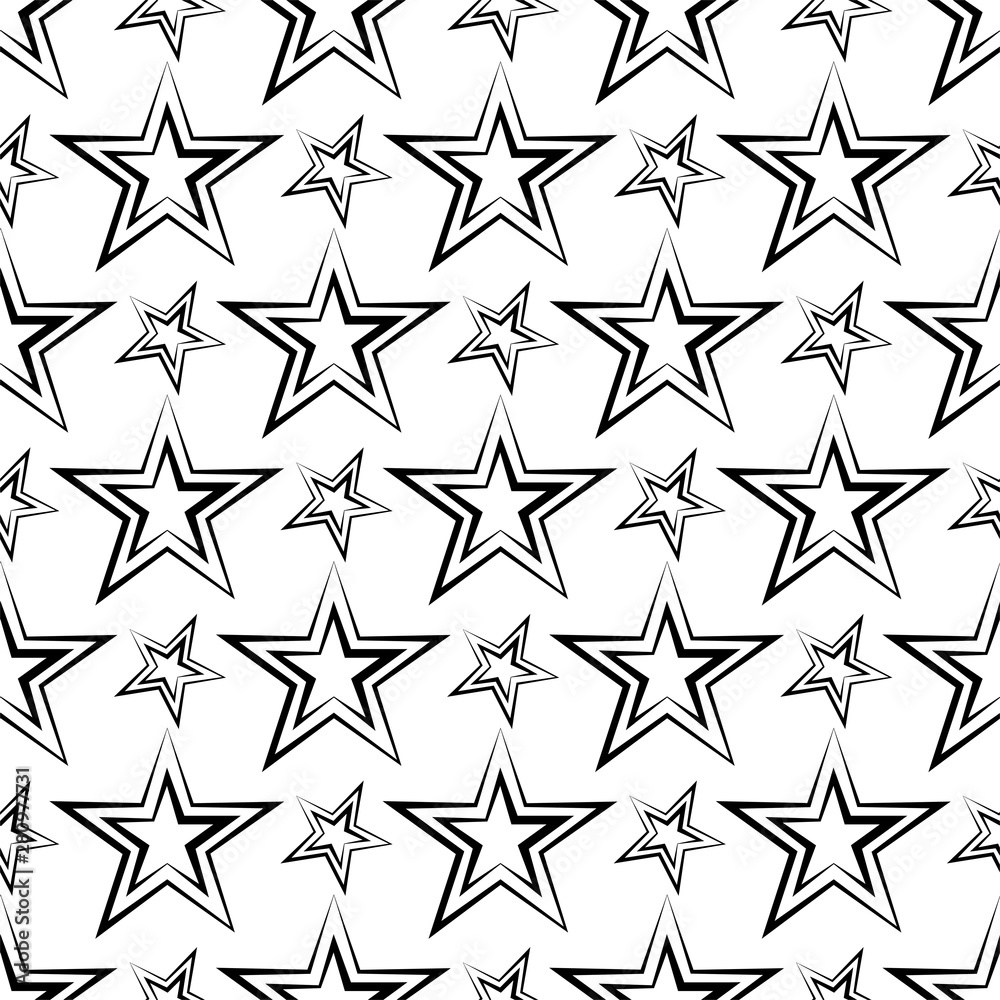 Star Seamless Pattern Design Star Seamless Pattern Design