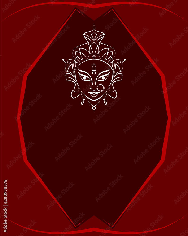 Durga Goddess Of Power, Divine Mother Of The Universe Design