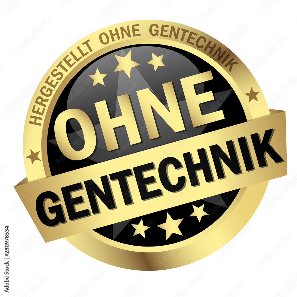 Button with Banner without genetic technology (in german)