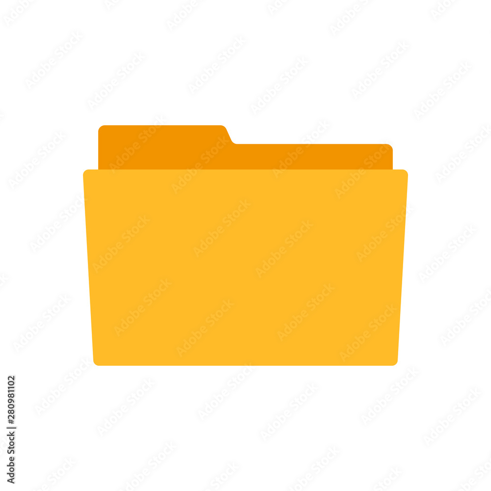 Folder icon isolated on white background. Vector illustration. Folder icon isolated on white background. Vector illustration.