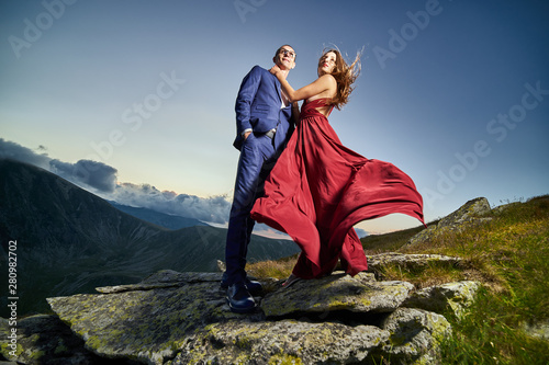 Couple on mountain