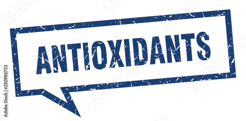 antioxidants sign. antioxidants square speech bubble. antioxidants