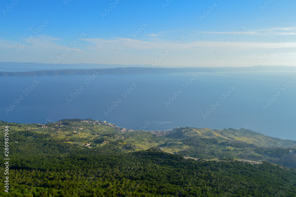 Croatia, Biokovo national park landscape panorama view