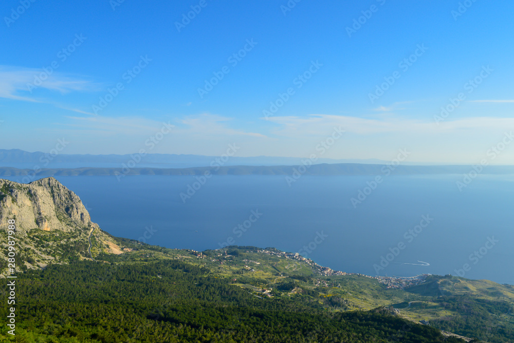 Croatia, Biokovo national park landscape panorama view