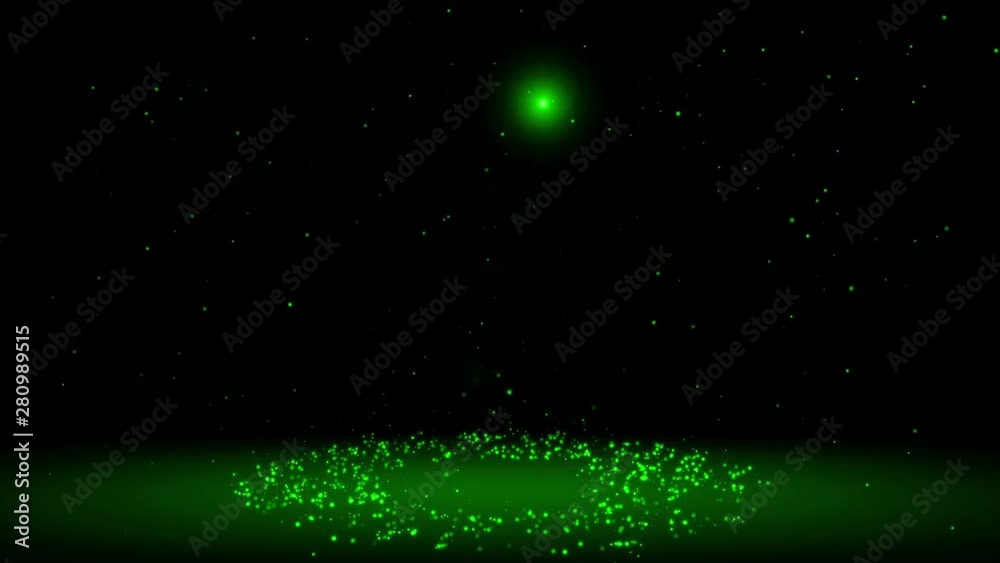 Rotating and glowing particles Rotating and glowing particles