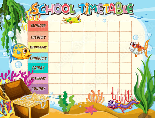 Timetable school planning with characters