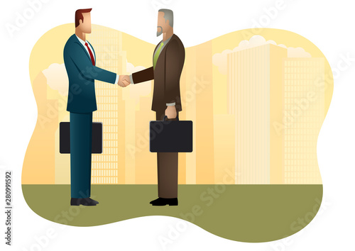 Business Deal Concept Illustration