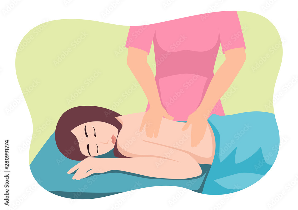 Woman being Massage Woman being Massage