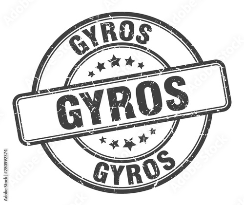 gyros stamp. gyros round grunge sign. gyros