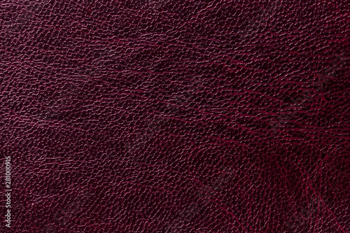 lacquered purple leather texture background, closeup. Dark wine backdrop