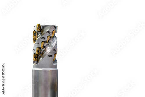 Konstfotografi insert carbide tip attach at holding shaft for cnc machining center or milling m