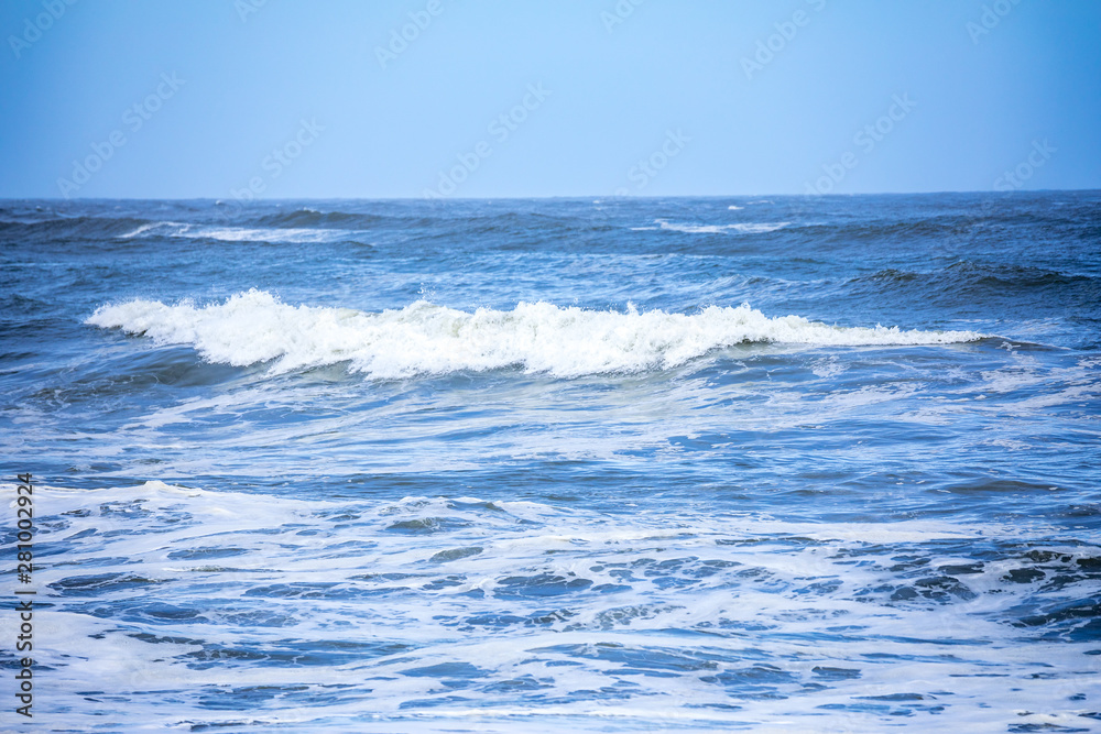 stormy ocean scenery background