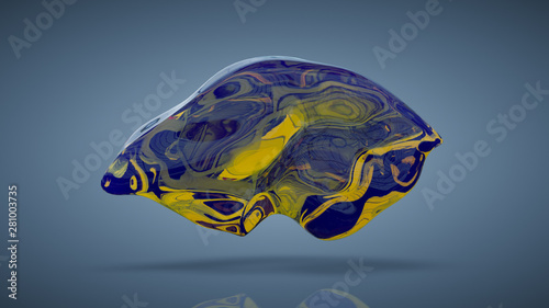 Transparent organic form is...