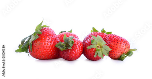 Strawberry isolated on white background.
