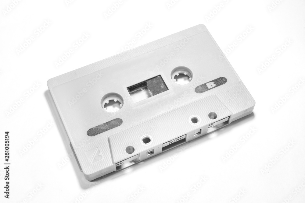 audio cassette isolated on white background audio cassette isolated on white background