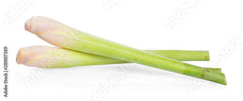 Bild auf Leinwand Lemon grass on white background