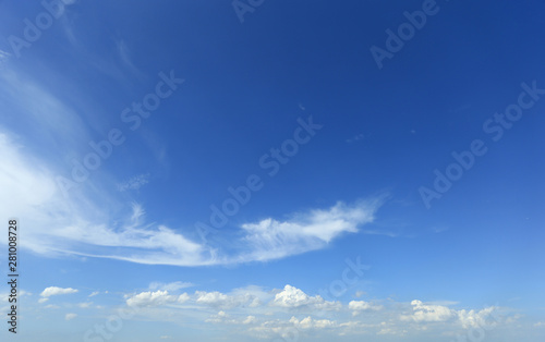 Fototapeta Naklejka Na Ścianę i Meble -  Beautiful white clouds in blue sky.