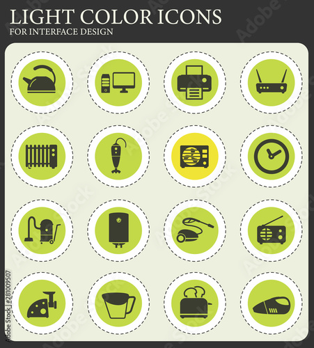 Home applicances simply icons