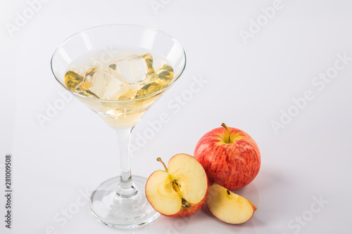 Apple juice isolated