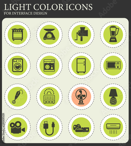 Home applicances simply icons