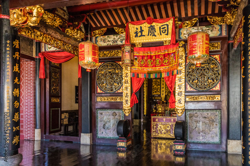 Hock Teik Cheng Sin temple in George Town, Penang Island, Malaysia photo