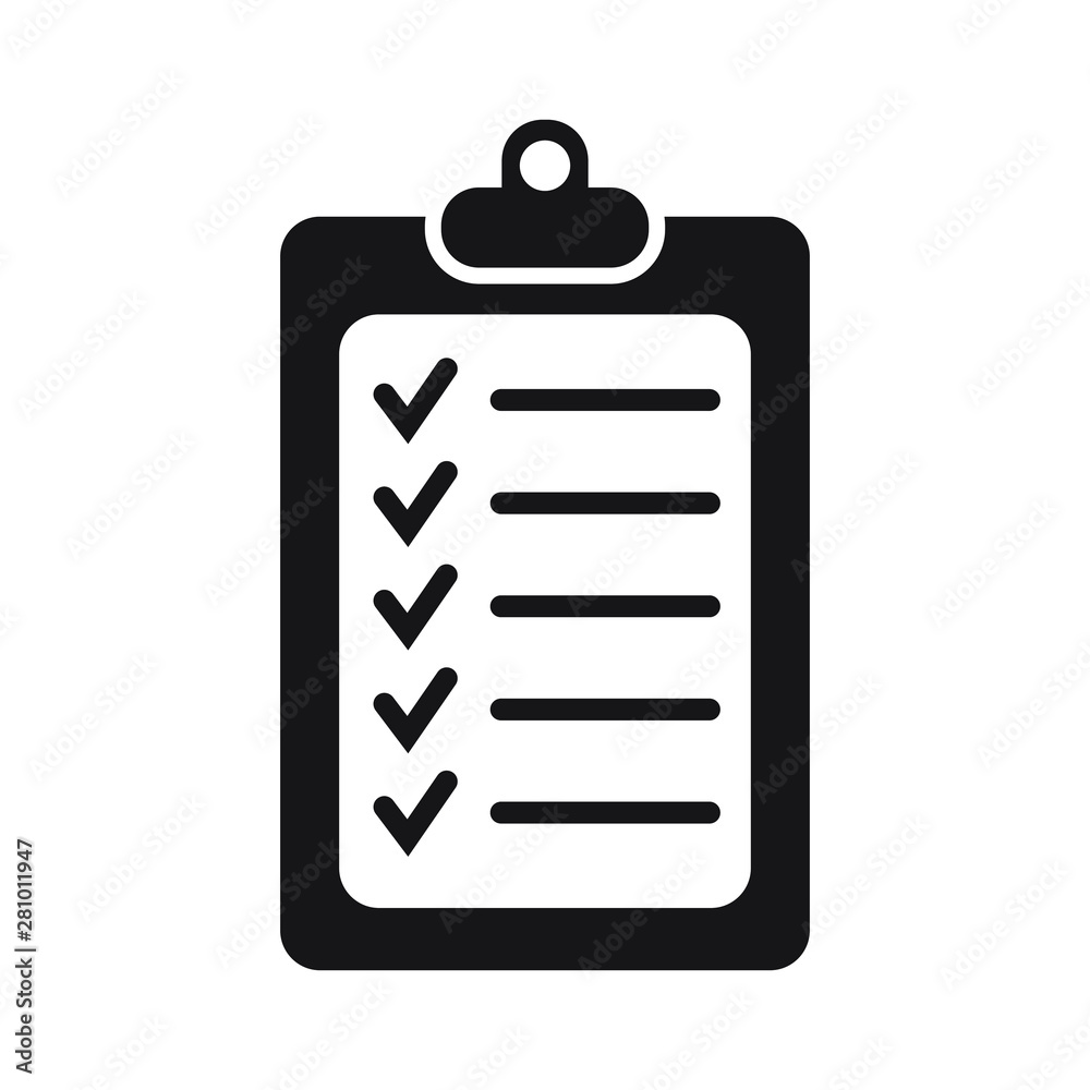 Check list icon vector Check list icon vector