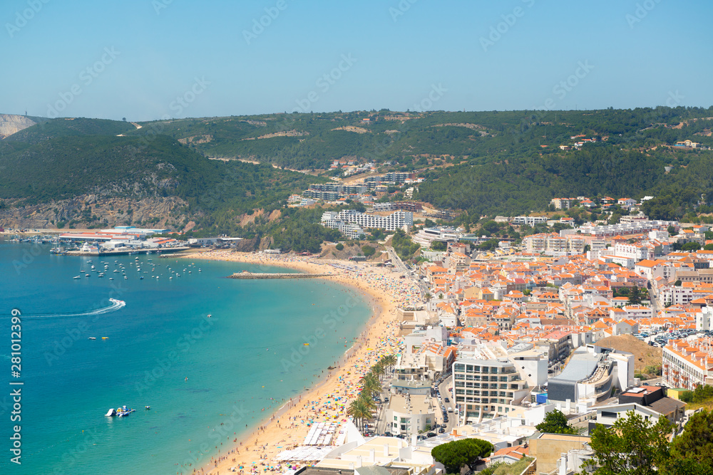 Sesimbra beach in Portugal