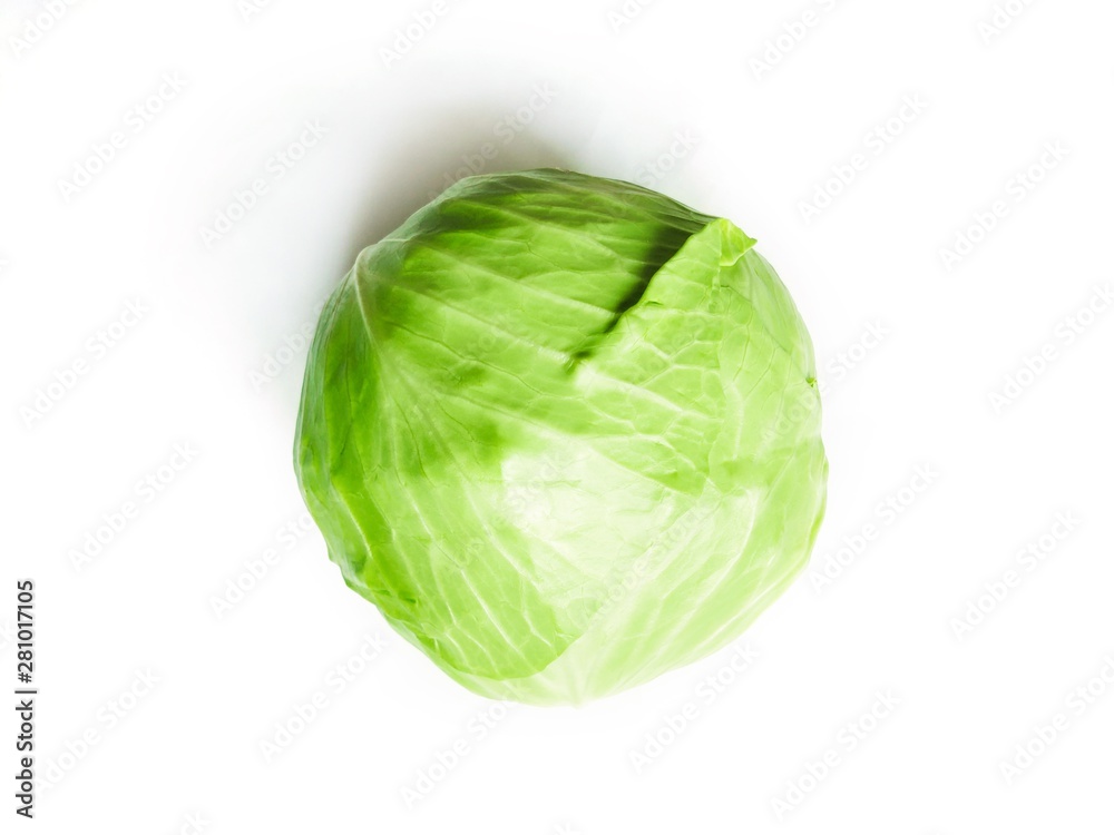 Head of cabbage picture flat lay. Food photography Head of cabbage picture flat lay. Food photography