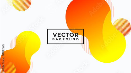 Abstract banner,bag round liquid colors and lines in a beautiful combination. Modern vector template for design of posters and much more