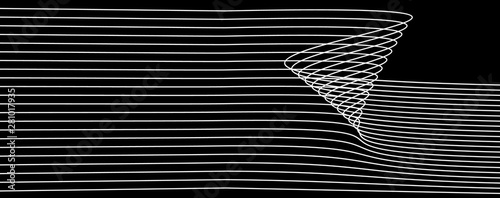 Wave Stripe Background. Grunge Line Textured Pattern Background.